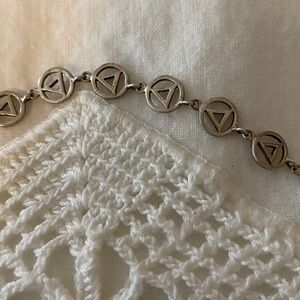 Sterling silver AA bracelet